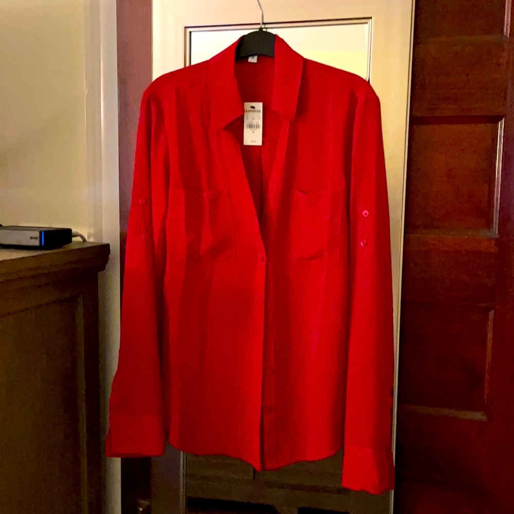 Cute Express button down, light weight.